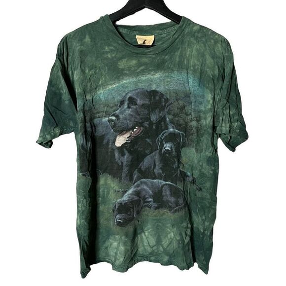 VTG 2000 The Mountain Black Lab T Shirt USA Medium - Picture 1 of 4